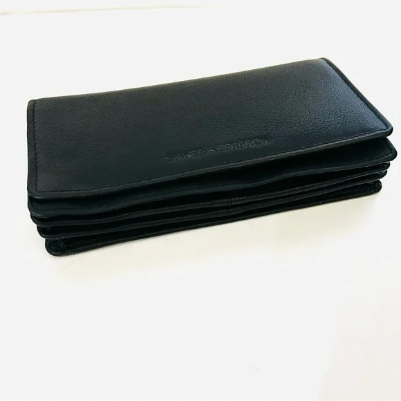 New Black Leather Wallet by Spikes & Sparrow - Picture 11 of 12